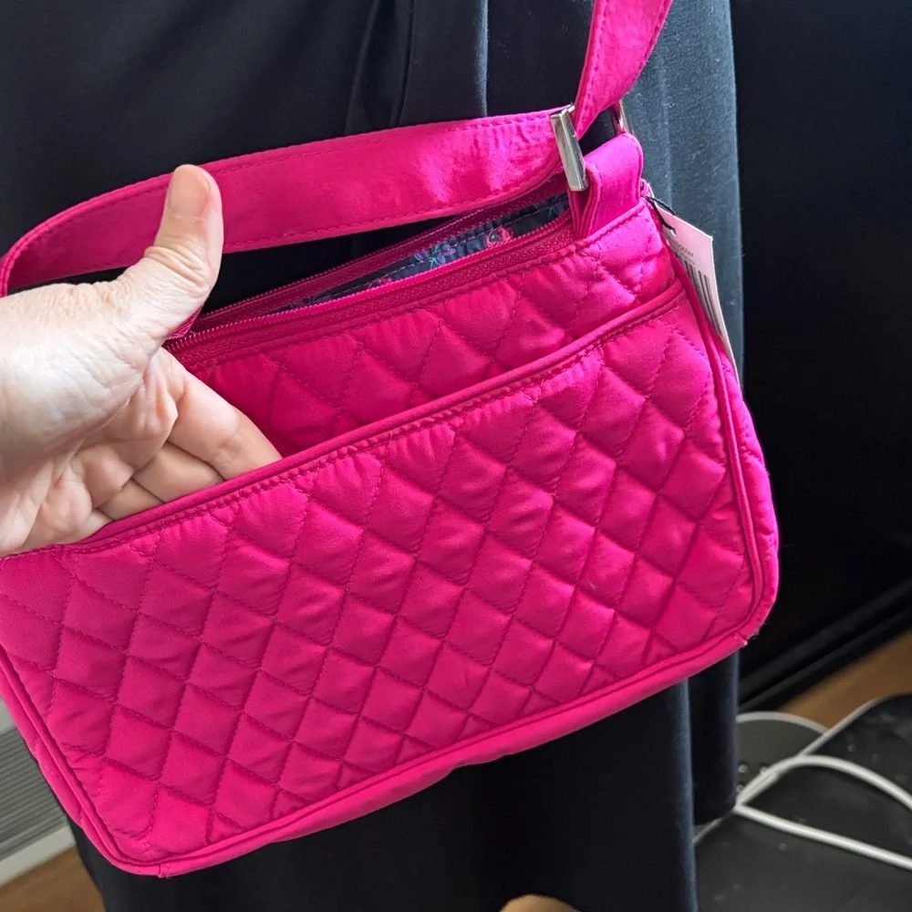 Vera Bradley Little Hipster Crossbody Bag in Fuchsia - Picture 6 of 8